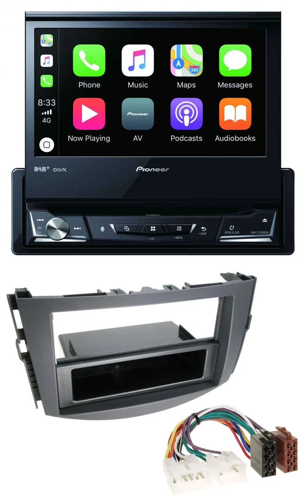Pioneer DVD Bluetooth DAB USB MP3 Autoradio für Toyota RAV-4 (ab 2006)