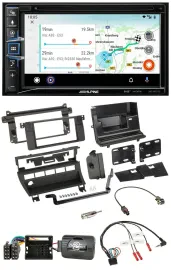 Alpine Bluetooth TMC USB DAB 2DIN Lenkrad Navigation für BMW 3er 2001-2006 5 Sch