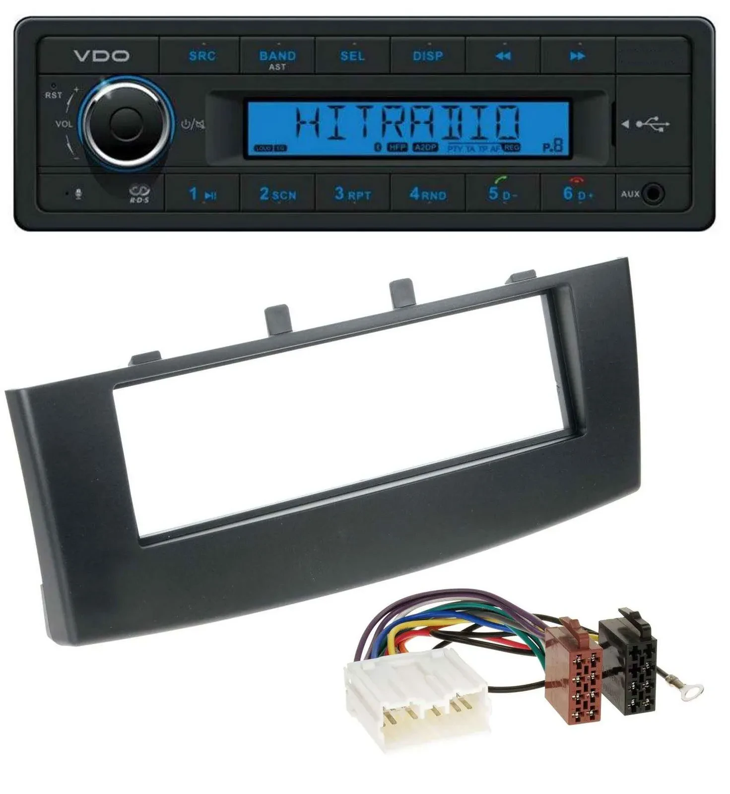 VDO AUX Bluetooth USB MP3 Autoradio für Mitsubishi Colt (ab 2009)