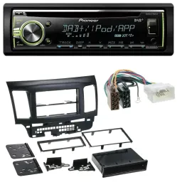 Pioneer DAB USB MP3 AUX CD Autoradio für Mitsubishi Evo Lancer (ab 2008)