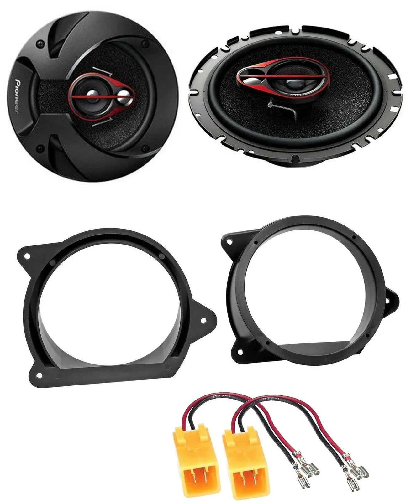 Pioneer 3-Wege 250Watt 16,5cm Lautsprecher für Peugeot 207 ab 06 Fronttür Auto B
