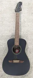 Fender Joe Strummer Campfire Acoustic Electric Guitar w/Bag, Matte Black -BSTOCK