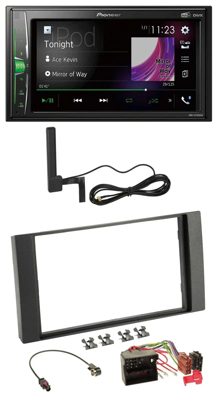 Pioneer MP3 DAB AUX 2DIN Bluetooth Autoradio für Ford Focus C-Max S-Max Galaxy 0
