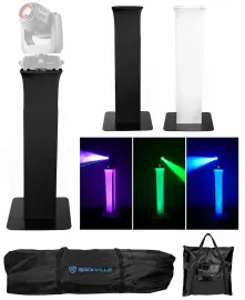 (1) Totem Light Stand+Black+White Scrims For Chauvet Intimidator Hybrid 140SR