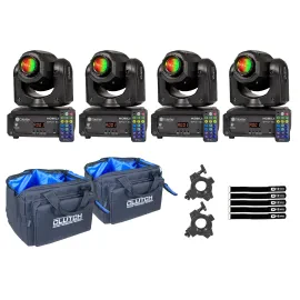 ColorKey CKU-6100 Mobile Spot 50 Moving Head Spot 4-Pack with Bags