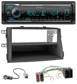 Автомагнитола для Kia Sorento II (XM, 2009–2012) Kenwood Bluetooth, DAB, USB, MP3