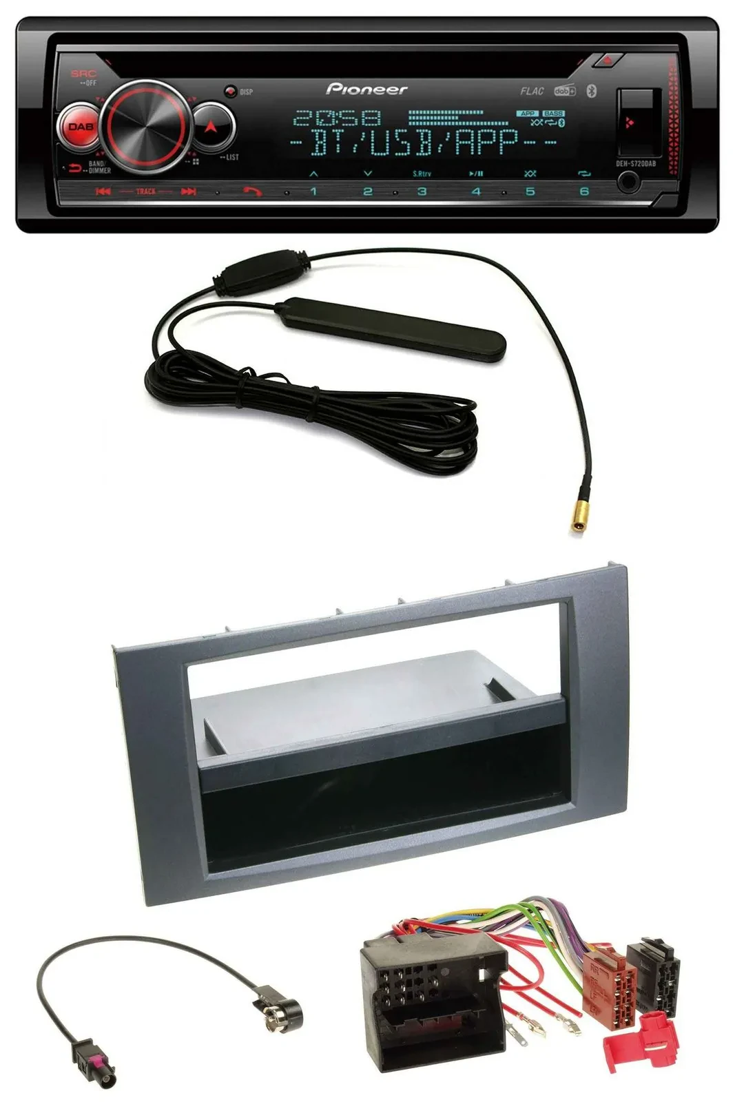 Автомагнитола для Ford Fusion/Kuga/Transit (2005–2012) Pioneer USB DAB Bluetooth CD MP3