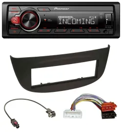 Автомагнитола для Renault Twingo Pioneer Bluetooth, USB, DAB, MP3, черная