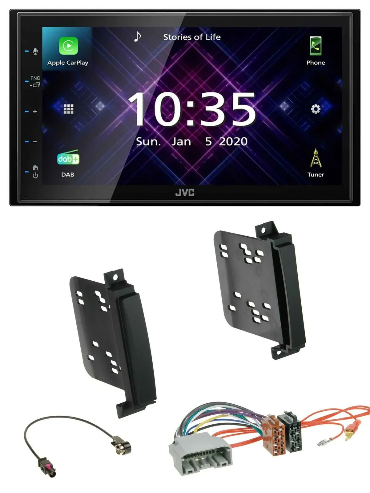 JVC DAB 2DIN MP3 Bluetooth USB Autoradio für Dodge Durango Jeep Grand Cherokee a