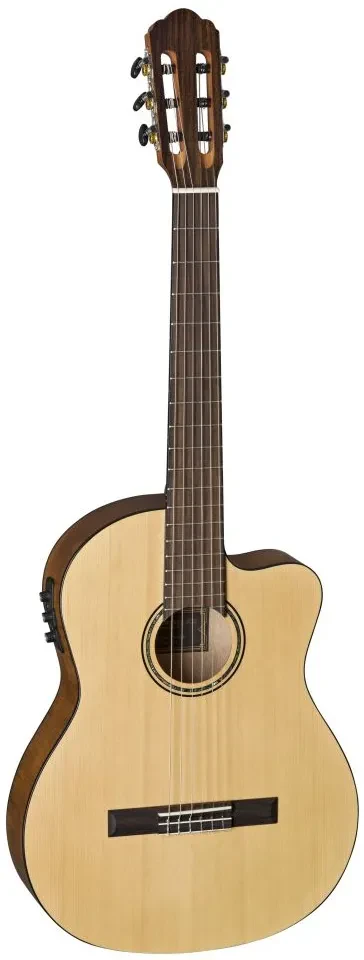 Классическая гитара с подключением LaMancha C-LIME-TN-CER 4/4, тонкий корпус