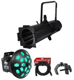 Chauvet DJ EVE E-100Z White Ellipsoidal Gobo Projector Spot Light+Dance FX Light